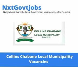 Collins Chabane Municipality Tourism Officer Vacancies in Malamulele 2023