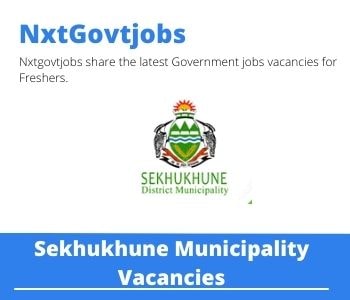 Sekhukhune District Municipality HR Officer Vacancies in Groblersdal 2023