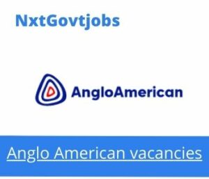Anglo American Strata Control Officer Vacancies in Thabazimbi 2023