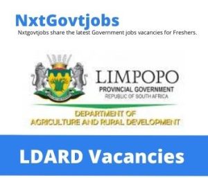 State Veterinarian vacancies in Limpopo Department of Rural Development, Agrarian Reform – Deadline 31 Jul 2023