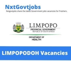 Pharmacist vacancies within the Limpopo Department of Health – Deadline 31 Dec 2023