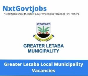 Greater Letaba Municipality PMU Manager Vacancies in Groblersdal- Deadline 06 Oct 2023