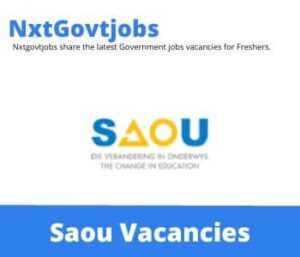 Saou General Assistant Vacancies in Burgersfort – Deadline 10 Dec 2023
